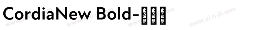 CordiaNew Bold字体转换
